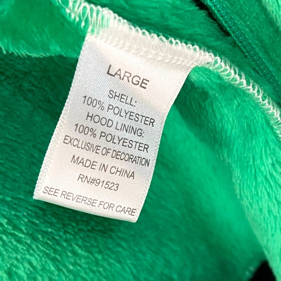 JACKYN INTIMATES Christmas Elf Onesie Hoodie Adult Size Large - Picture 5 of 5